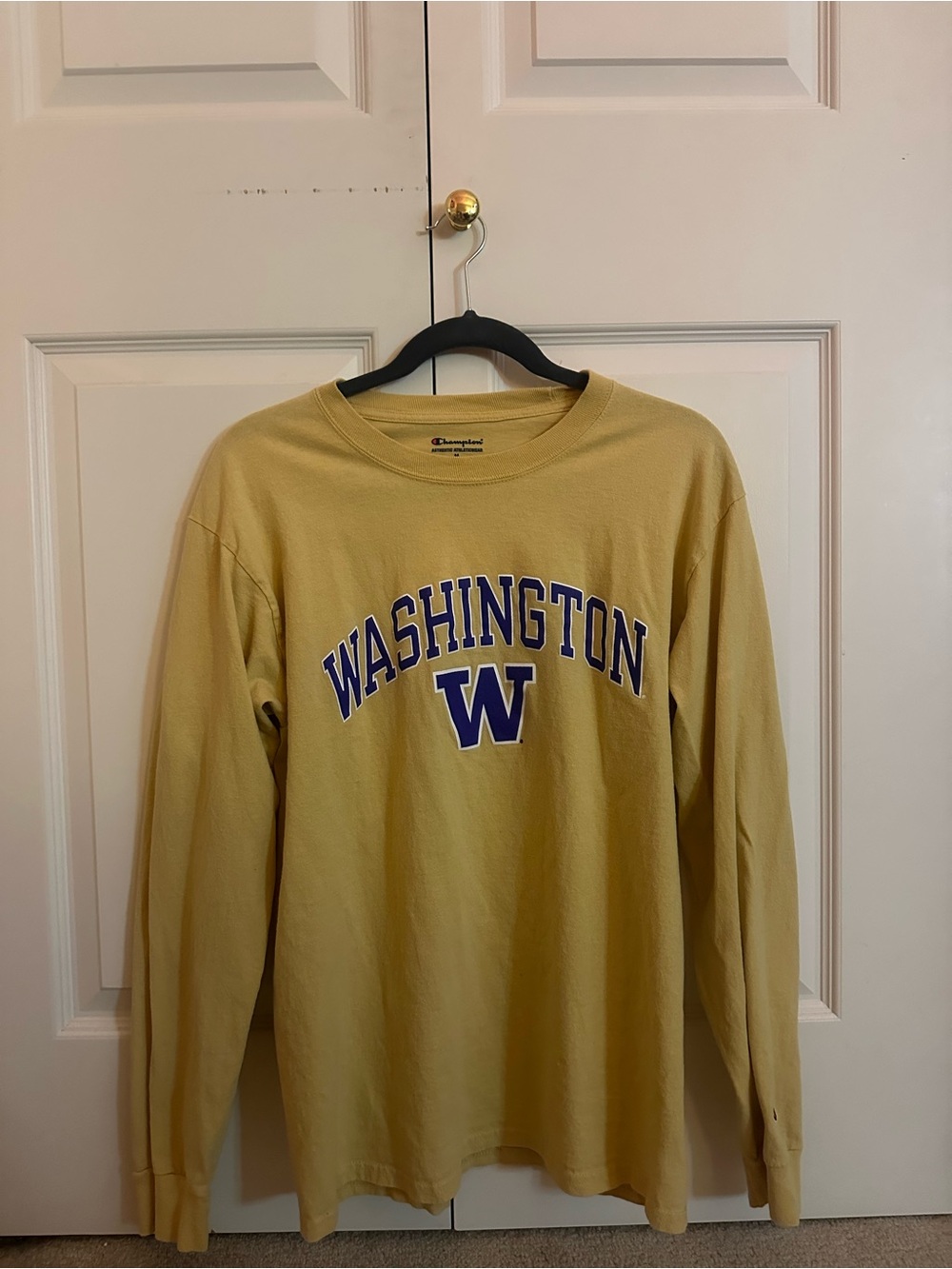 UW Long Sleeve Yellow Shirt